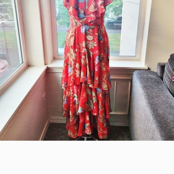 WAYF Chelsea Ruffle Tiered Dress | M - Picture 4 of 4